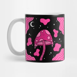 Full Pink Mushroom Mug